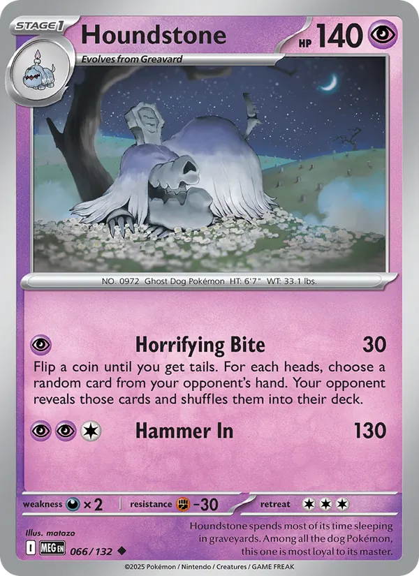 Houndstone 066/132 Mega Evolution