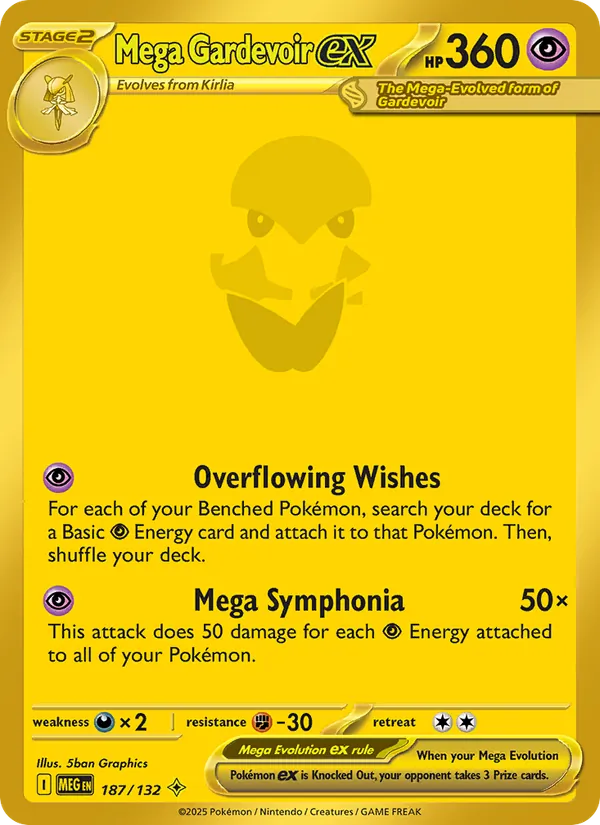 Mega Gardevoir ex 187/132 Mega Evolution