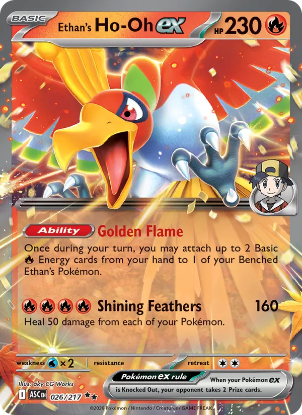 Ethan's Ho-Oh ex 026/217 Ascended Heroes