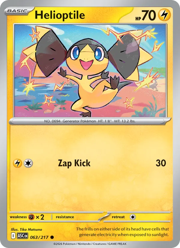 Helioptile 063/217 Ascended Heroes