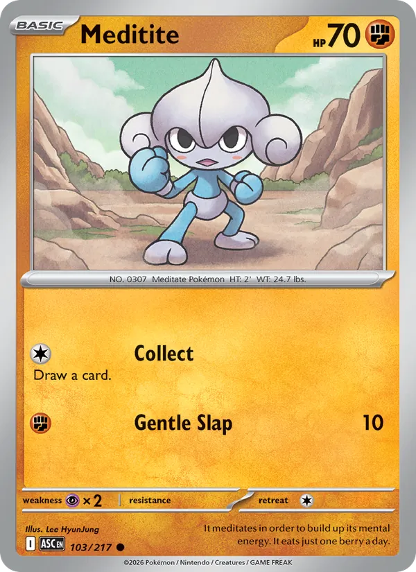 Meditite 103/217 Ascended Heroes