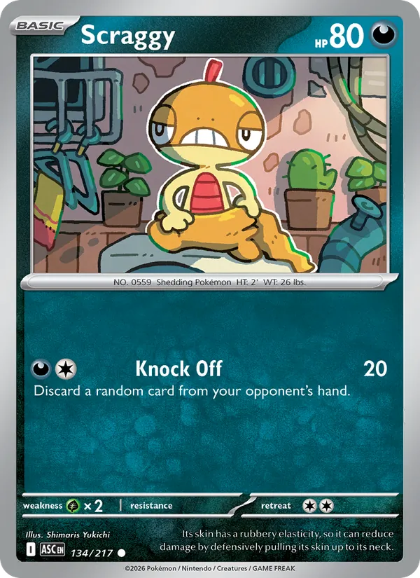 Scraggy 134/217 Ascended Heroes