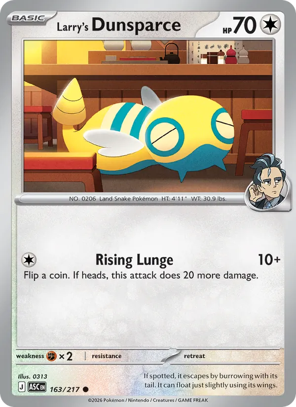 Larry's Dunsparce 163/217 Ascended Heroes