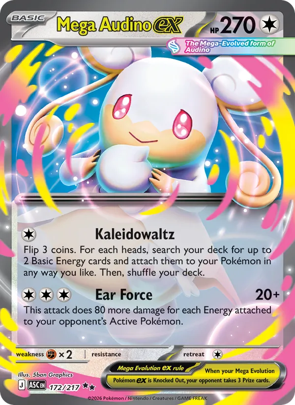 Mega Audino ex 172/217 Ascended Heroes