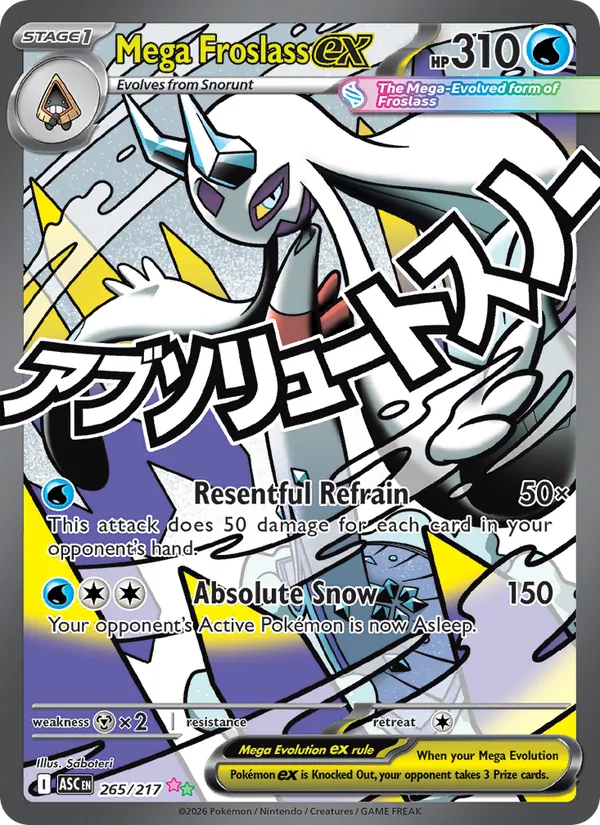 Mega Froslass ex 265/217 Ascended Heroes