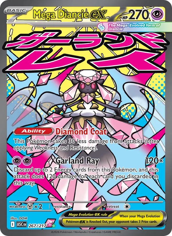Mega Diancie ex 267/217 Ascended Heroes