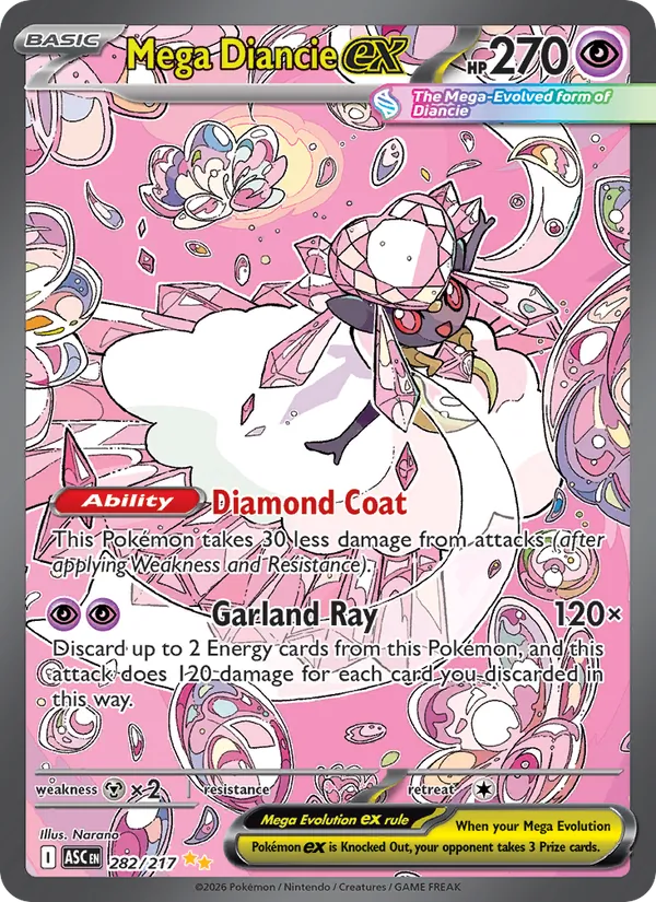 Mega Diancie ex 282/217 Ascended Heroes