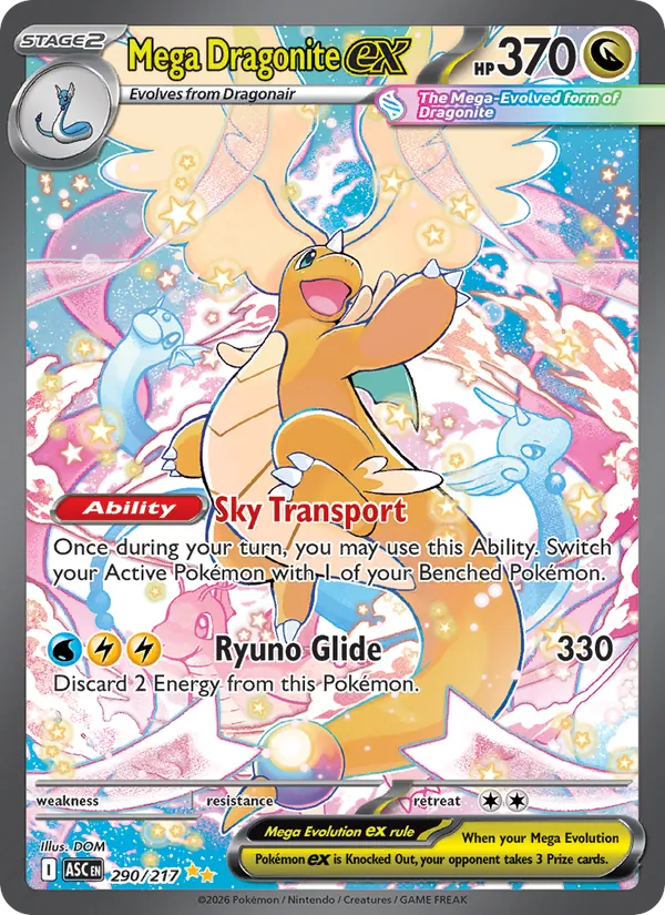 Mega Dragonite ex 290/217 Ascended Heroes
