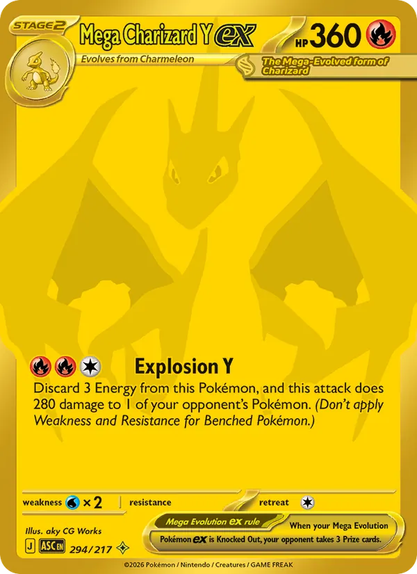 Mega Charizard Y ex 294/217 Ascended Heroes