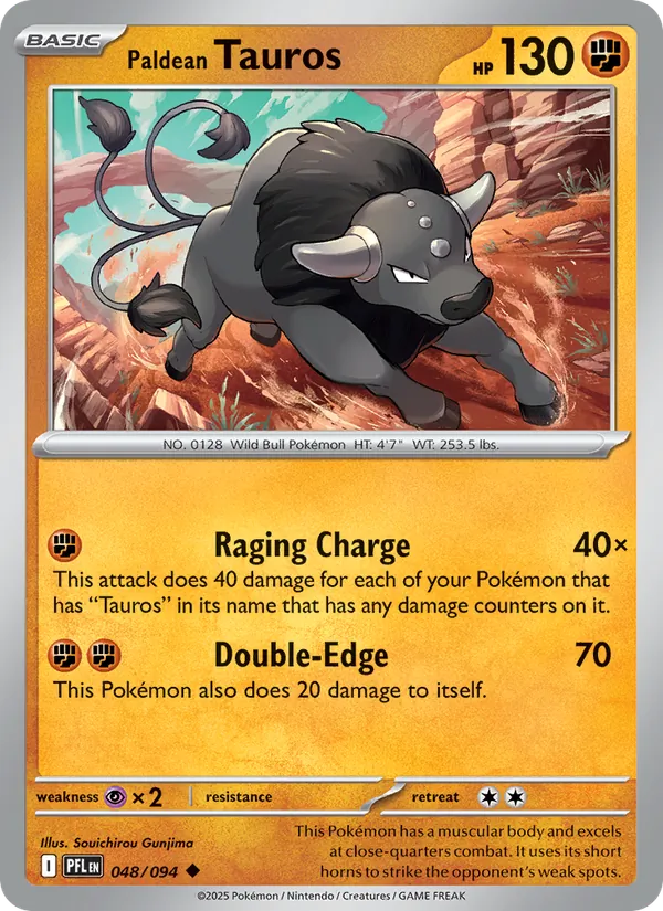 Paldean Tauros 048/94 Phantasmal Flames