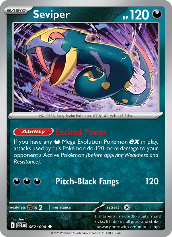 Seviper 062/94 Phantasmal Flames