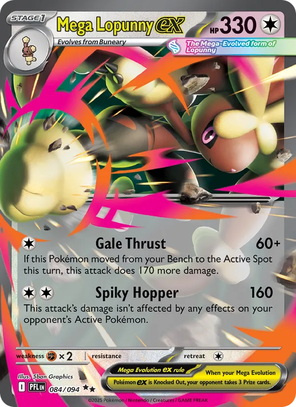 Mega Lopunny ex 084/94 Phantasmal Flames