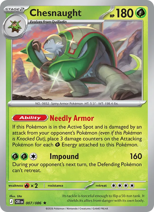 Chesnaught 007/86 Chaos Rising