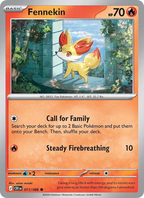 Fennekin 011/86 Chaos Rising