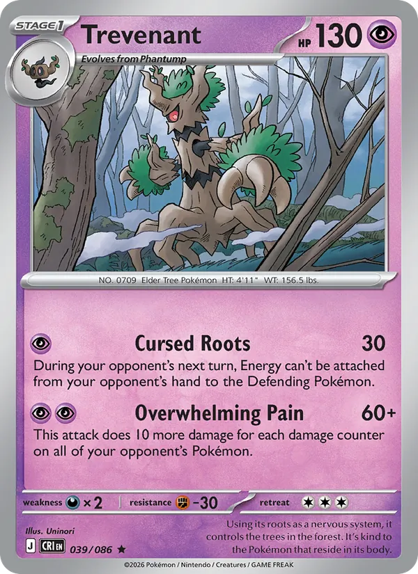 Trevenant 039/86 Chaos Rising