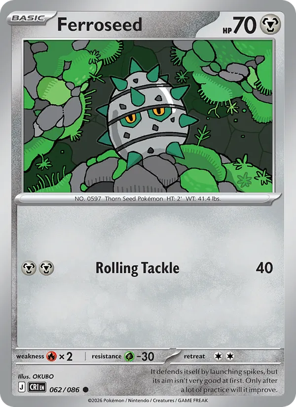 Ferroseed 062/86 Chaos Rising