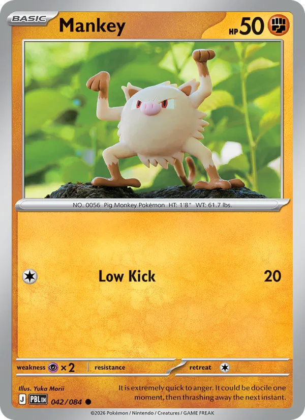 Mankey 042/84 Pitch Black