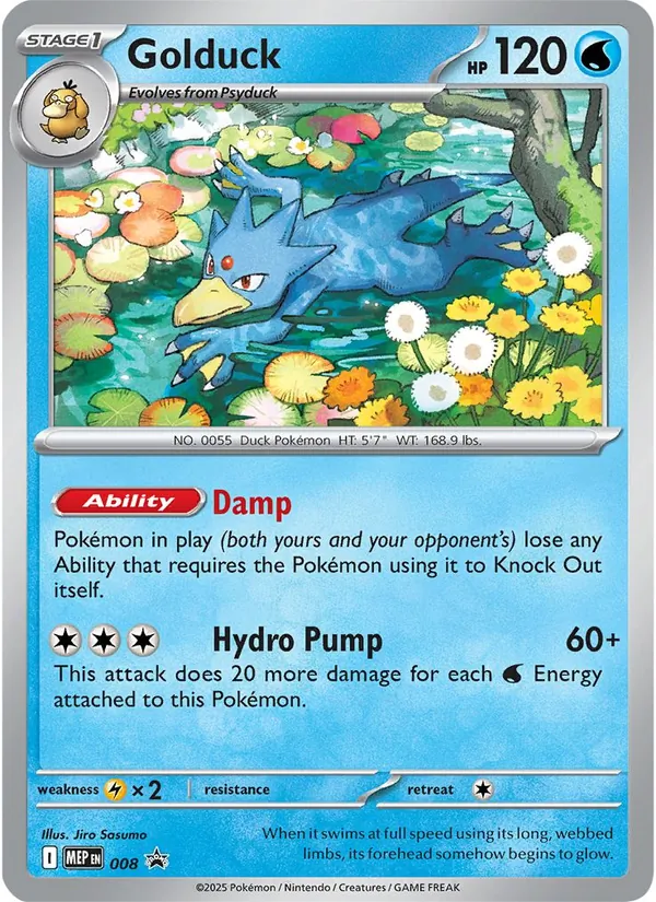 Golduck 008 MEP Black Star Promos