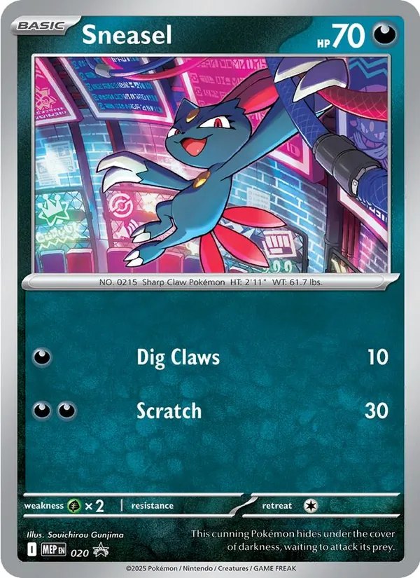 Sneasel 020 MEP Black Star Promos