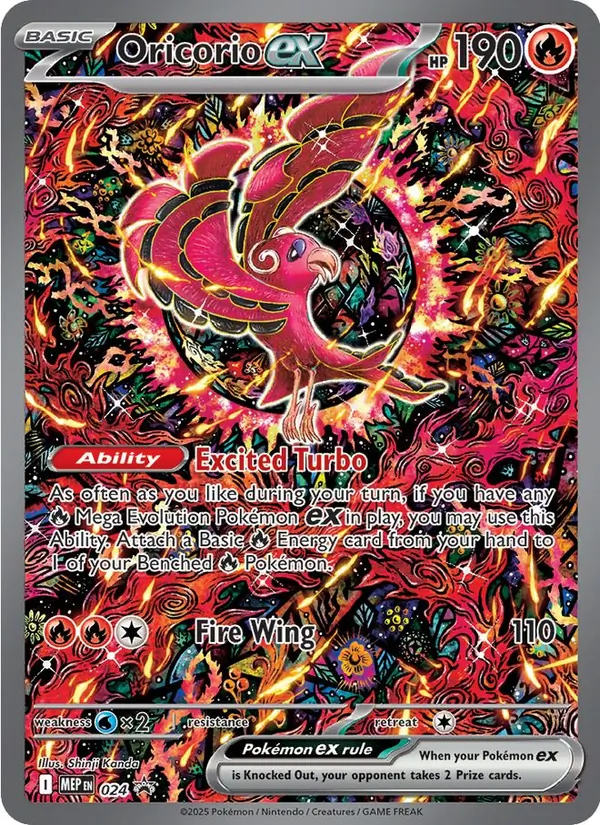 Oricorio ex 024 MEP Black Star Promos