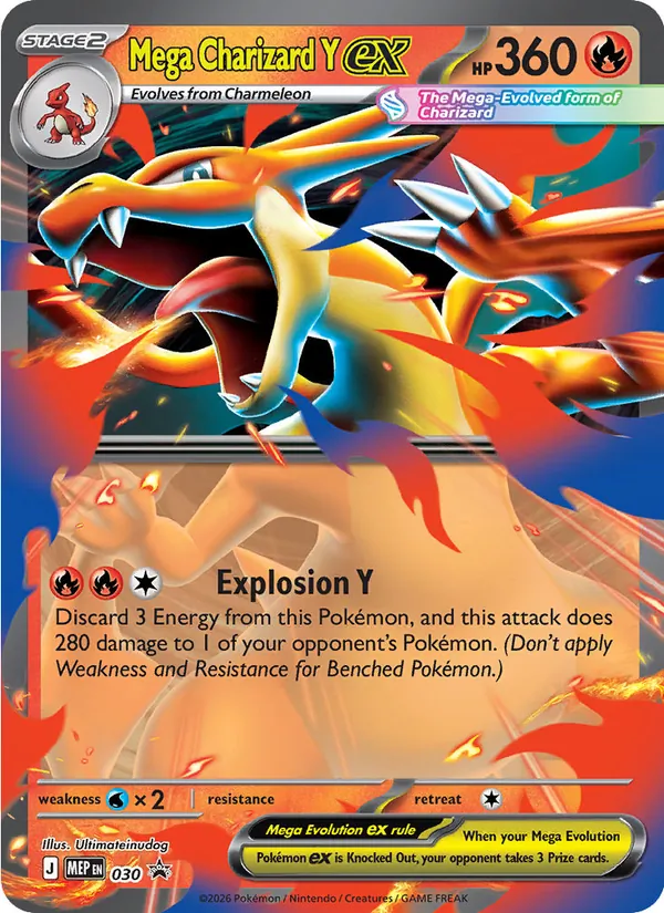 Mega Charizard Y ex 030 MEP Black Star Promos