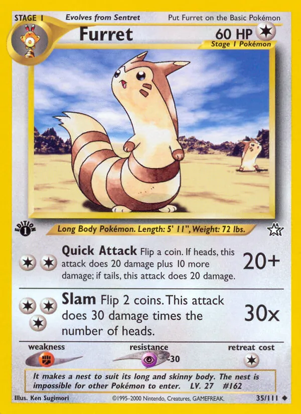Furret 35/111 Neo Genesis