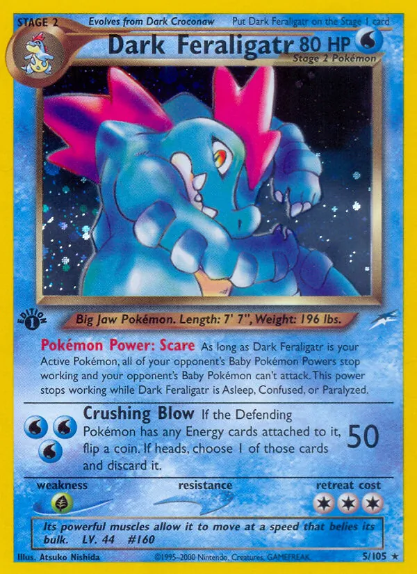 Dark Feraligatr 5/105 Neo Destiny