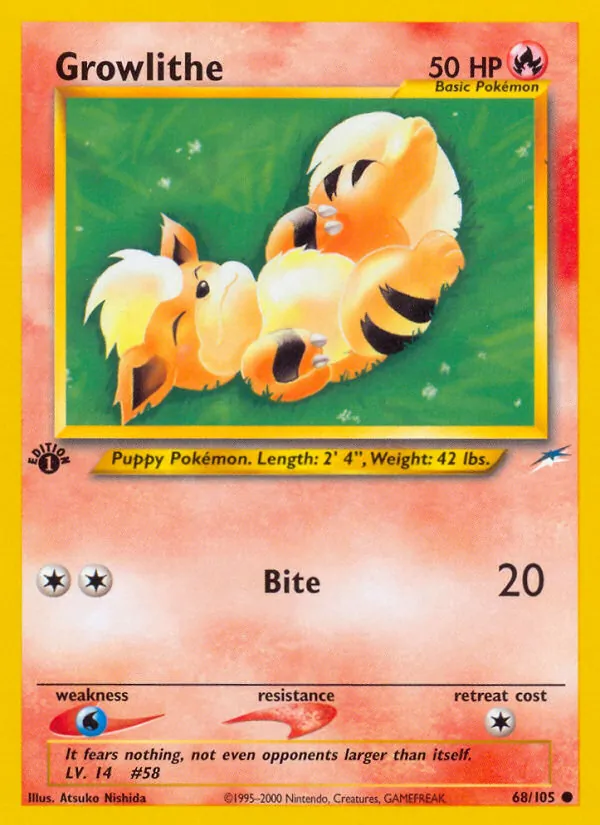 Growlithe 68/105 Neo Destiny