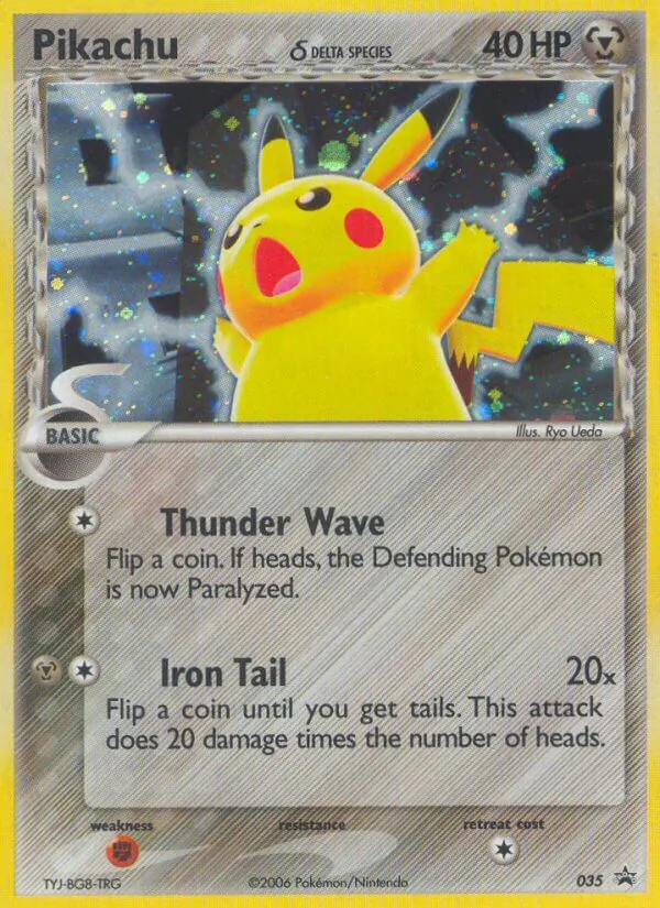 Pikachu δ 35/40 Nintendo Black Star Promos
