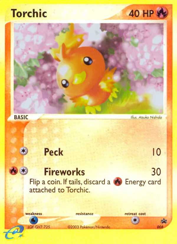 Torchic 8/40 Nintendo Black Star Promos