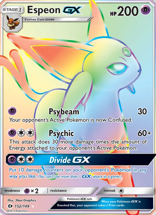 Espeon GX 152/149 Sun & Moon