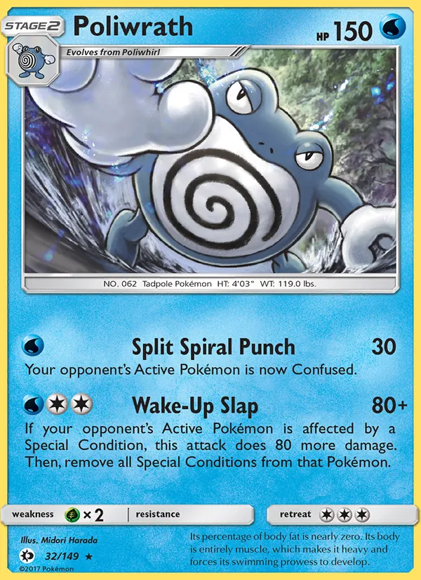 Poliwrath 32/149 Sun & Moon