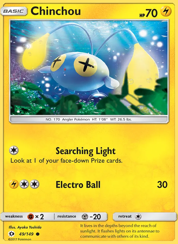 Chinchou 49/149 Sun & Moon