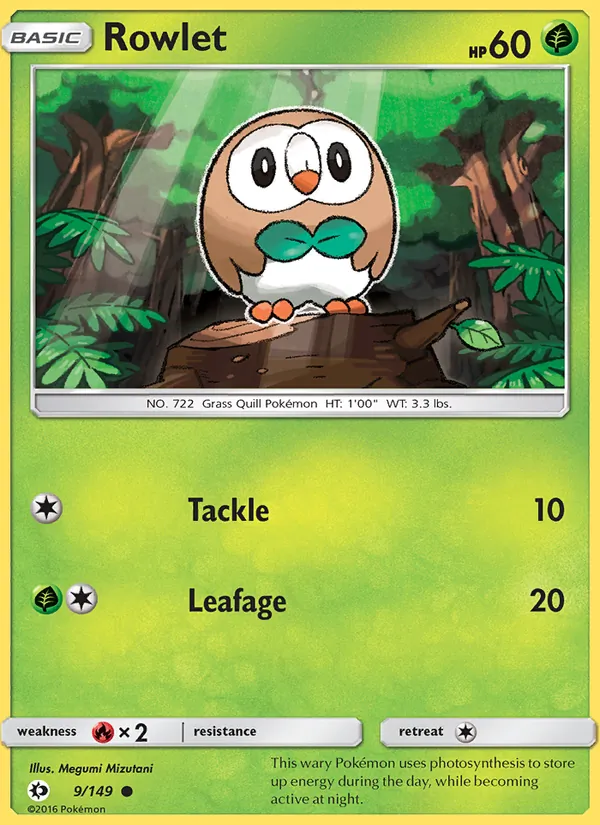 Rowlet 9/149 Sun & Moon