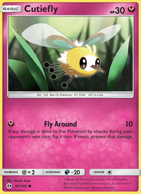 Cutiefly 92/149 Sun & Moon