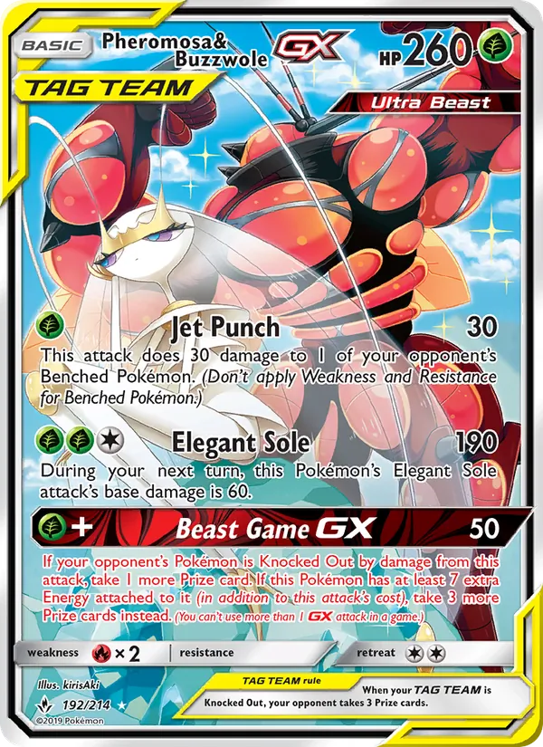 Pheromosa & Buzzwole GX 192/214 Unbroken Bonds