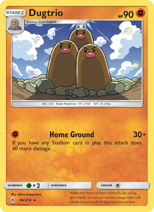 Dugtrio 86/214 Unbroken Bonds
