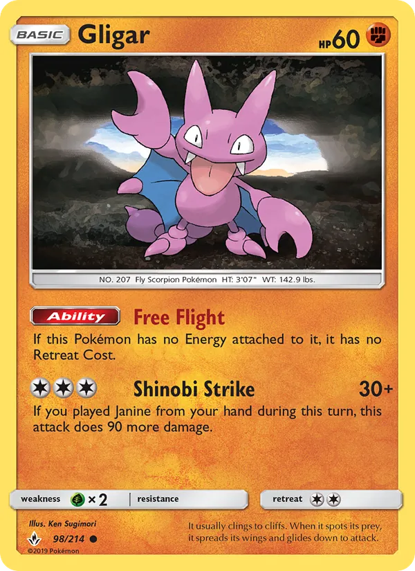 Gligar 98/214 Unbroken Bonds