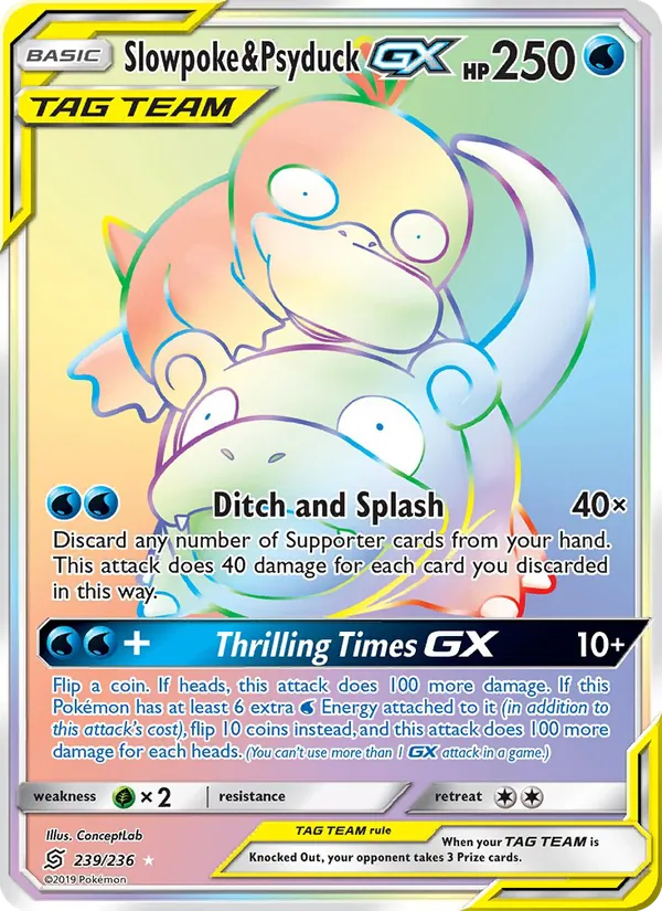 Slowpoke & Psyduck GX 239/236 Unified Minds