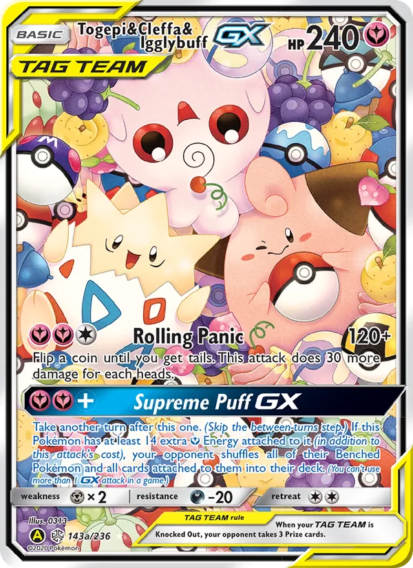 Togepi & Cleffa & Igglybuff GX 143/236 Cosmic Eclipse