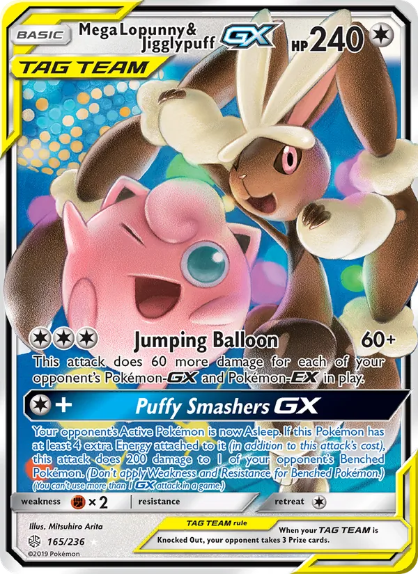 Mega Lopunny & Jigglypuff GX 165/236 Cosmic Eclipse