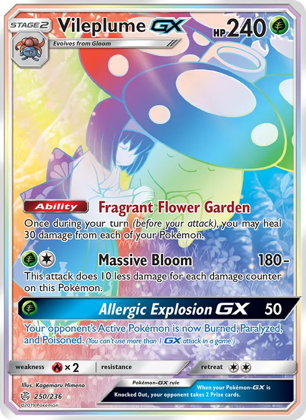 Vileplume GX 250/236 Cosmic Eclipse