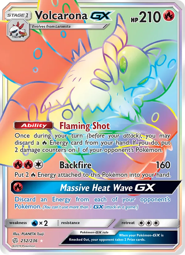 Volcarona GX 252/236 Cosmic Eclipse