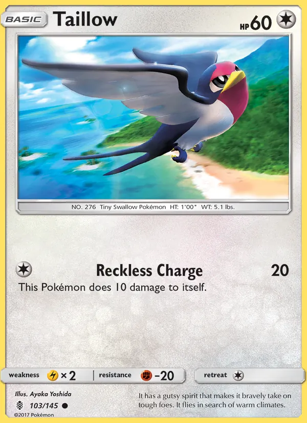Taillow 103/145 Guardians Rising