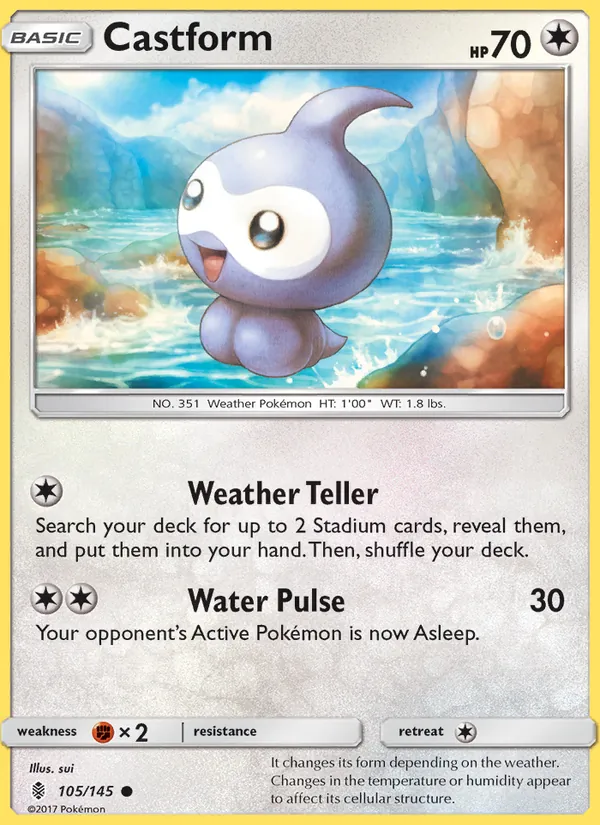 Castform 105/145 Guardians Rising