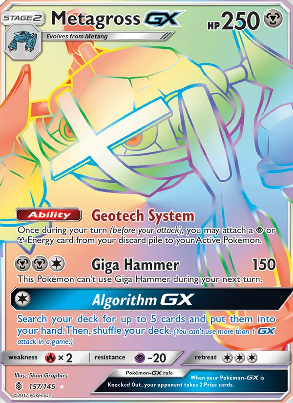 Metagross GX 157/145 Guardians Rising