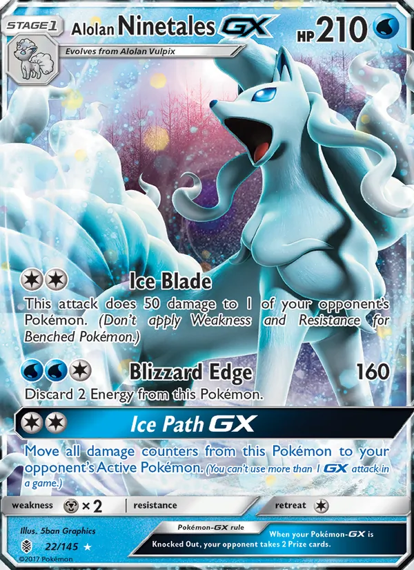 Alolan Ninetales GX 22/145 Guardians Rising