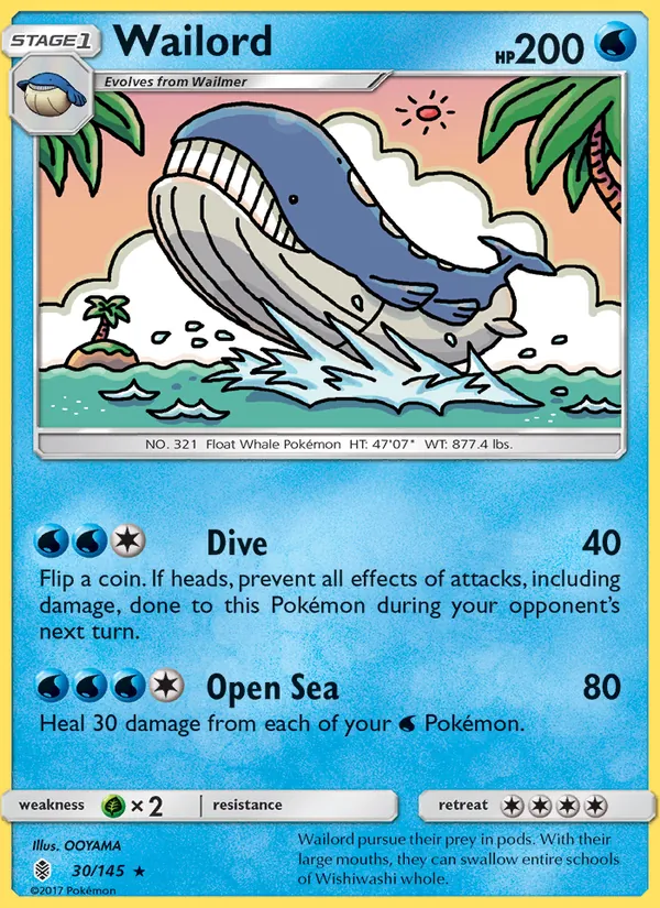 Wailord 30/145 Guardians Rising