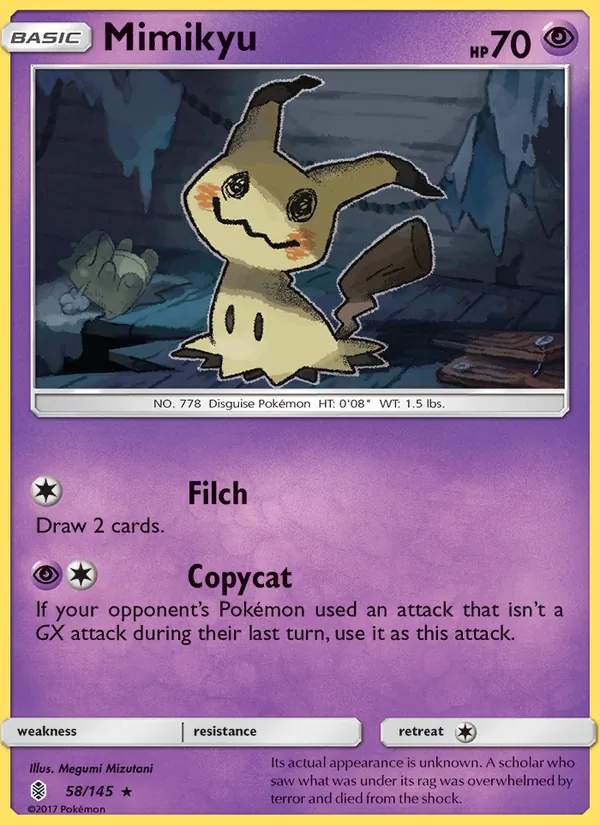 Mimikyu 58/145 Guardians Rising
