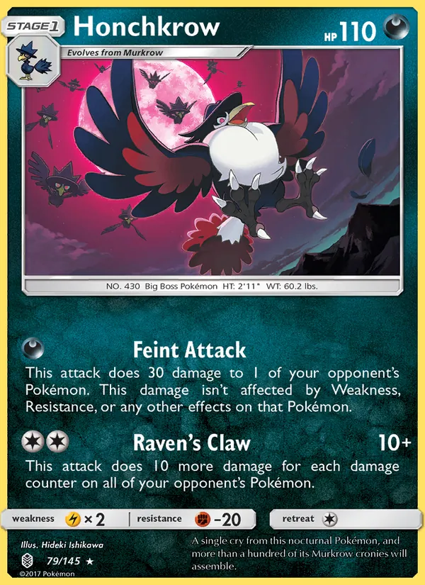 Honchkrow 79/145 Guardians Rising